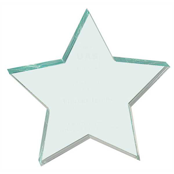 Picture of 5" x 5" Clear Star Acrylic Paperweight
