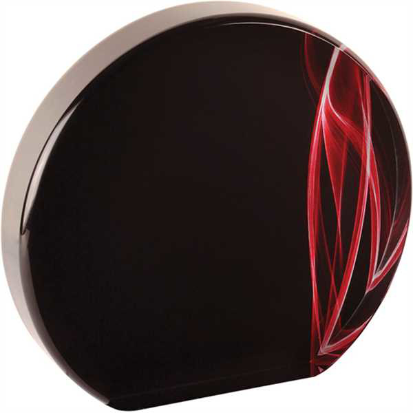 Picture of 5" Round Red Vapor Acrylic