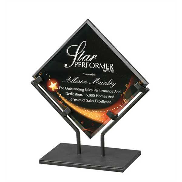 Picture of 10" Star Galaxy Acrylic Plaque with Iron Stand