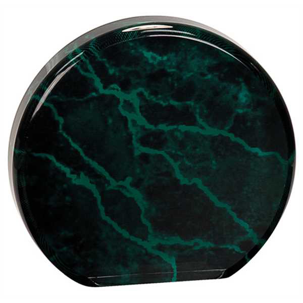 Picture of 5 1/2" Green Marble Acrylic Circle
