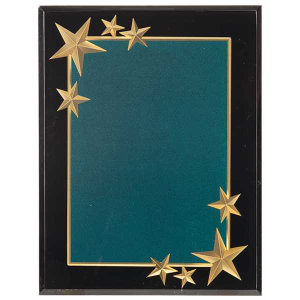 Picture of 7x9 Green Carved Star Acrylic Plaque