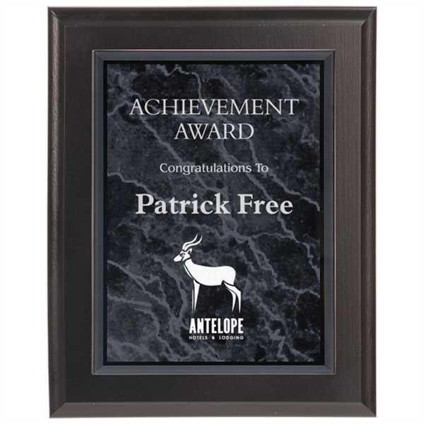 Picture of 7" x 9" Solid Black Finish Plaque