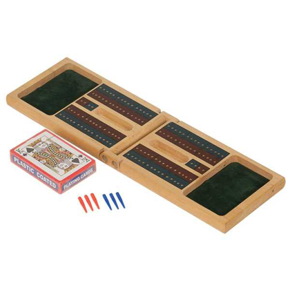 Picture of Wood Cribbage Game Gift Set