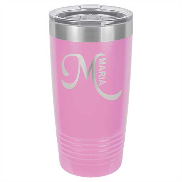 Picture of Polar Camel 20 oz. Light Purple Ringneck Vacuum Insulated Tumbler w/Clear Lid