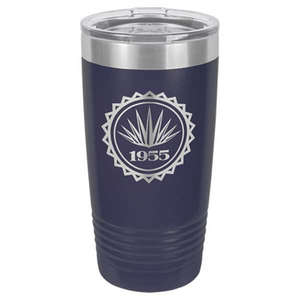 Picture of Polar Camel 20 oz. Navy Blue Ringneck Vacuum Insulated Tumbler w/Clear Lid