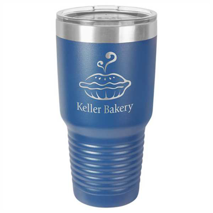 Picture of Polar Camel 30 oz. Royal Blue Ringneck Vacuum Insulated Tumbler w/Clear Lid