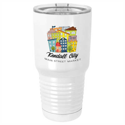 Picture of Sublimatable Polar Camel 30 oz. White Vacuum Insulated Tumbler w/Lid