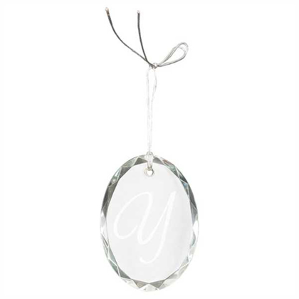 Picture of 3" Crystal Oval Facet Ornament