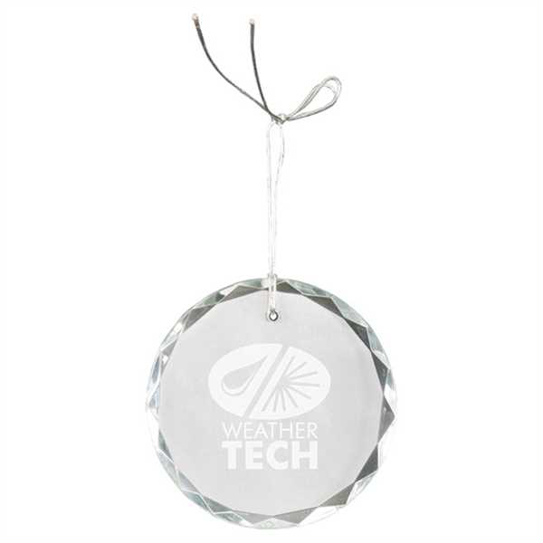 Picture of 3" Crystal Round Facet Ornament