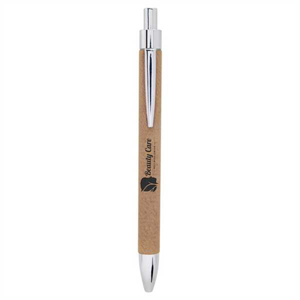 Picture of Light Brown Laserable Leatherette Pen