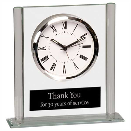 Picture of 6 1/4" Square Glass Clock