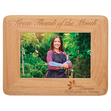 Picture of 4" x 6" Round Corner Genuine Red Alder Picture Frame