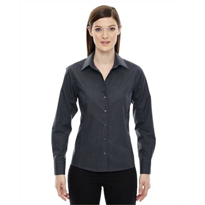 Picture of Ladies' Boardwalk Wrinkle-Free Two-Ply 80's Cotton Striped Tape Shirt