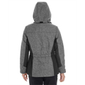 Picture of Ladies' Midtown Insulated Fabric-Block Jacket with Crosshatch Mélange
