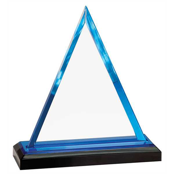 Picture of 7 3/4" Blue Triangle Impress Acrylic