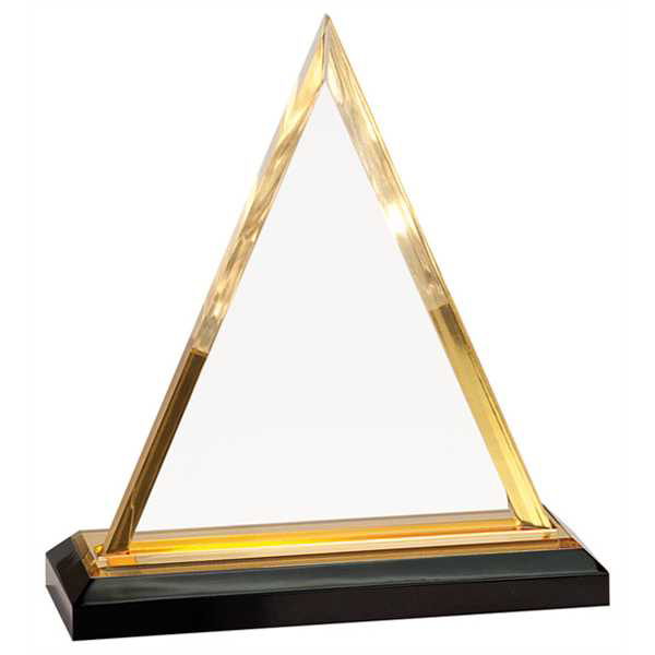 Picture of 7 3/4" Gold Triangle Impress Acrylic