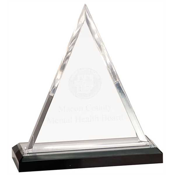 Picture of 7 3/4" Silver Triangle Impress Acrylic