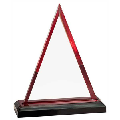 Picture of 8 3/4" Red Triangle Impress Acrylic