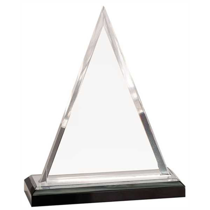 Picture of 8 3/4" Silver Triangle Impress Acrylic