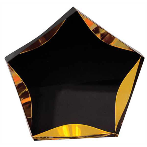 Picture of 5" Black/Gold Luminary Star Acrylic