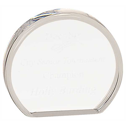 Picture of 4" x 3 1/2" Clear Round Acrylic