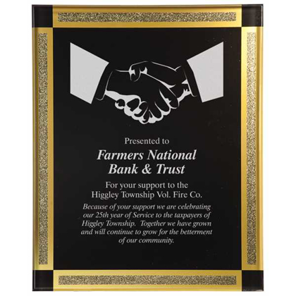 Picture of 9 x 11 Black Diamonds Acrylic Plaque