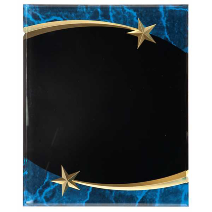 Picture of 9" x 11" Blue Marble Shooting Star Acrylic Plaque