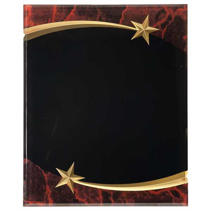 Picture of 9" x 11" Red Marble Shooting Star Acrylic Plaque