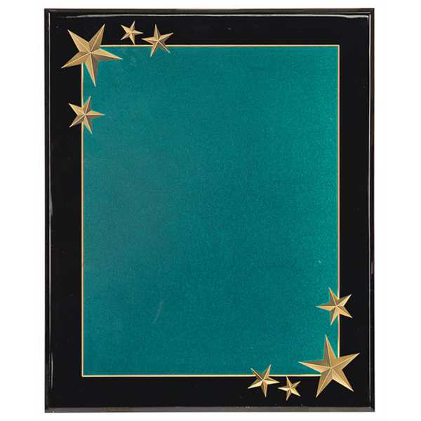 Picture of 9x11 Green Carved Star Acrylic Plaque