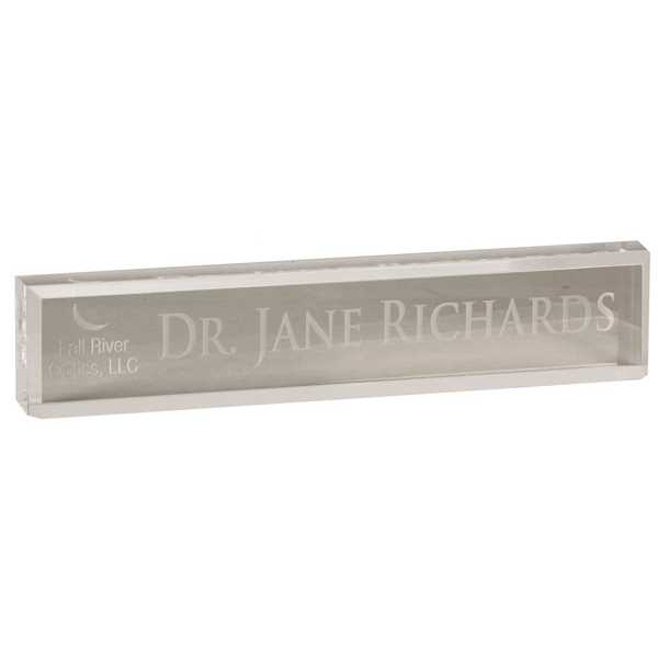 Picture of 10" x 2" Clear Acrylic Desk Wedge