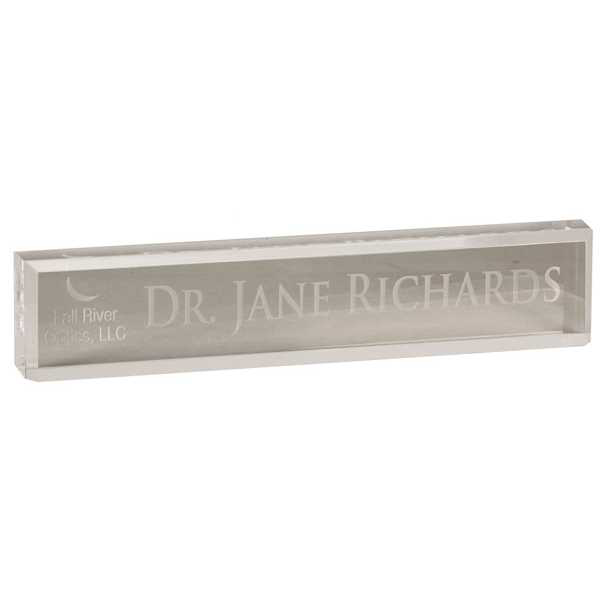 Picture of 8" x 2" Clear Acrylic Desk Wedge