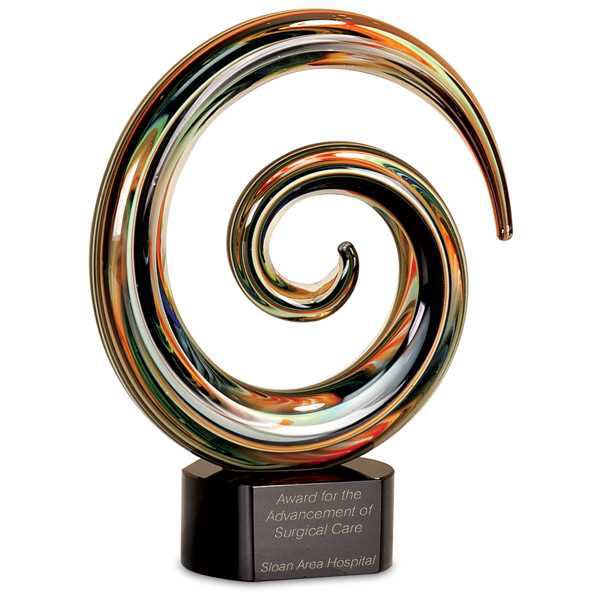 Picture of 9 1/4" Swirl Art Glass