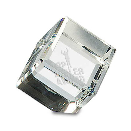 Picture of 2 1/2" x 2 1/2" Crystal Cube