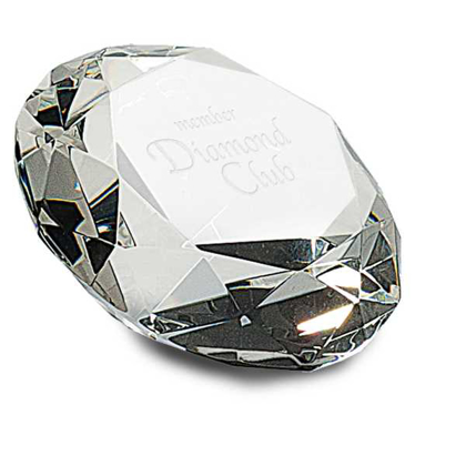 Picture of 2 1/2" Clear Crystal Diamond (4" Diameter)