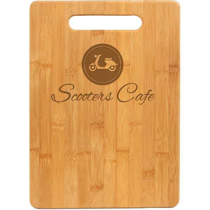 Picture of 13 3/4" x 9 3/4" Bamboo Rectangle Cutting Board