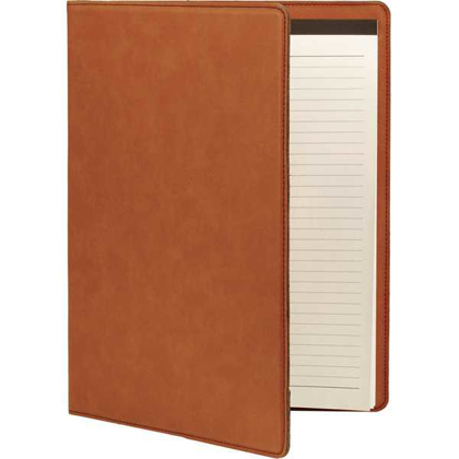 Picture of 9 1/2" x 12" Rawhide Laserable Leatherette Portfolio with Notepad