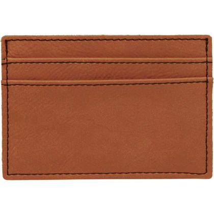 Picture of 4" x 2 3/4" Rawhide Laserable Leatherette Wallet Clip