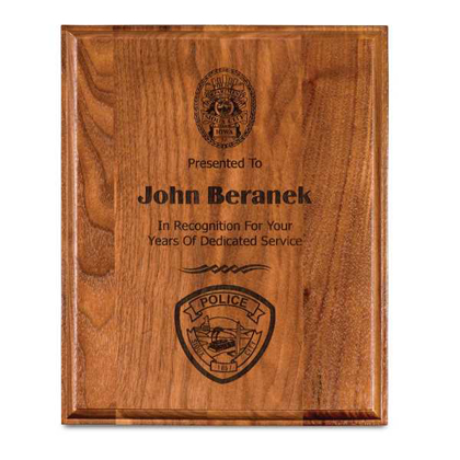 Picture of 7" x 9" Step-Edge Genuine Walnut Plaque