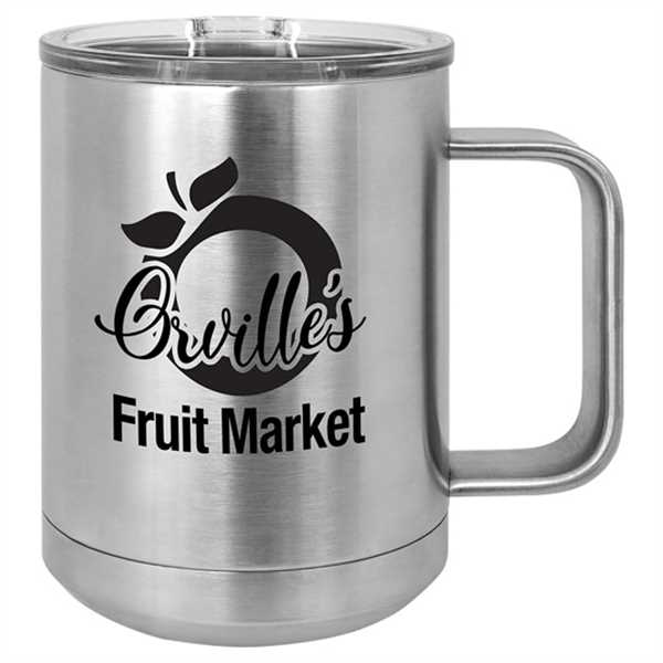 Picture of Polar Camel 15 oz. Stainless Steel Vacuum Insulated Mug with Slider Lid