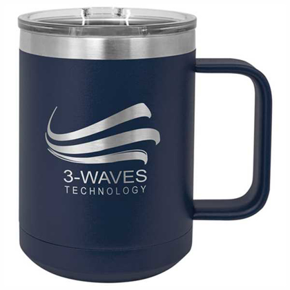 Picture of Polar Camel 15 oz. Navy Blue Vacuum Insulated Mug with Slider Lid