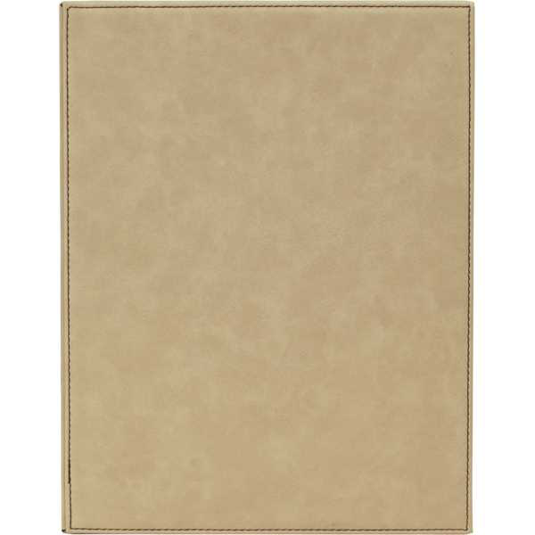 Picture of 10 1/2" x 13" Light Brown Laserable Leatherette Plaque