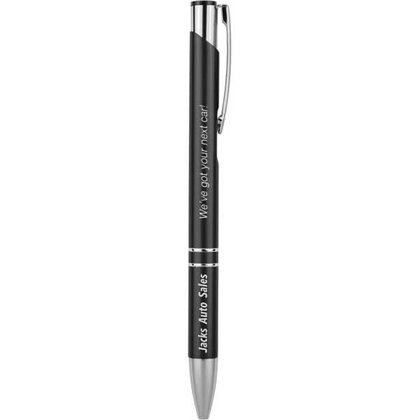 Picture of Black with Silver Trim Laserable Pen