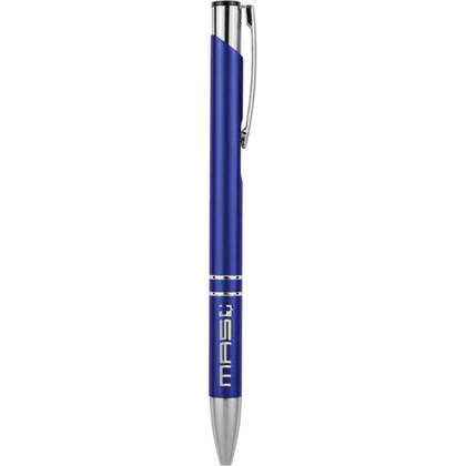 Picture of Blue with Silver Trim Laserable Pen