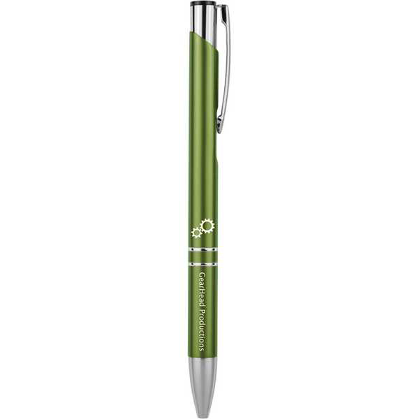 Picture of Green with Silver Trim Laserable Pen