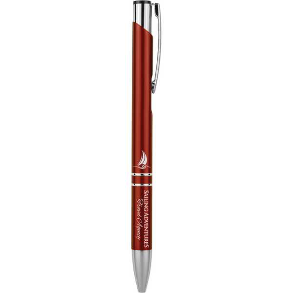 Picture of Burgundy with Silver Trim Laserable Pen