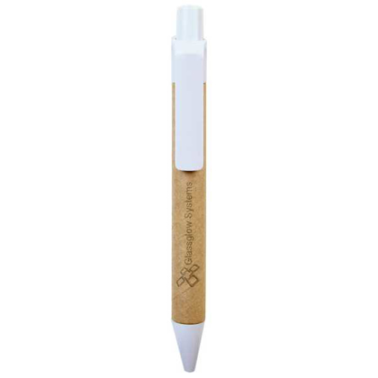 Picture of Recycled Paper Pen with White Trim