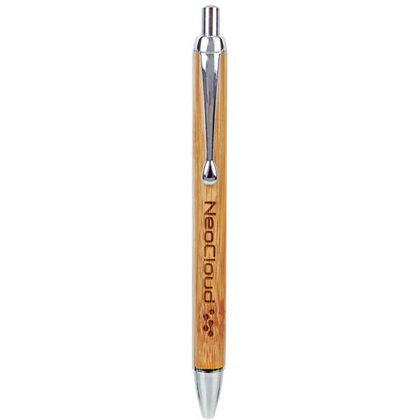 Picture of Bamboo with Silver Trim Laserable Pen