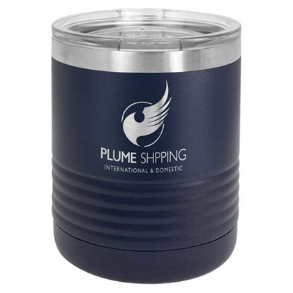 Picture of Polar Camel Ringneck 10 oz. Navy Blue Vacuum Insulated Tumbler with Clear Lid