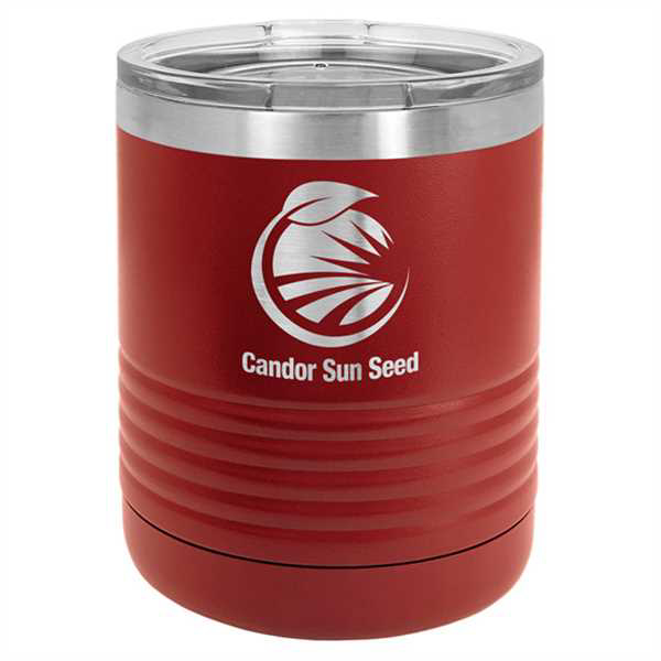 Picture of Polar Camel Ringneck 10 oz. Maroon Vacuum Insulated Tumbler with Clear Lid