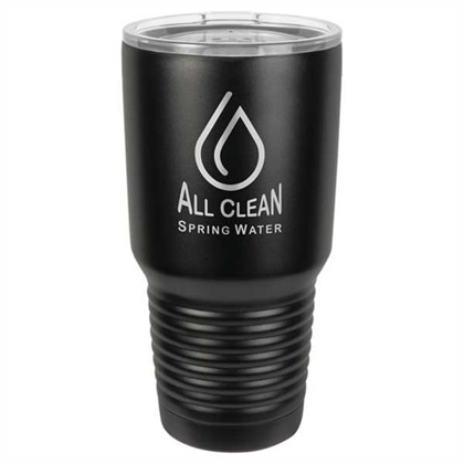 Picture of Polar Camel 30 oz. Black Ringneck Vacuum Insulated Tumbler w/Lid, no Silver Ring